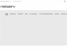 Tablet Screenshot of netserv.no